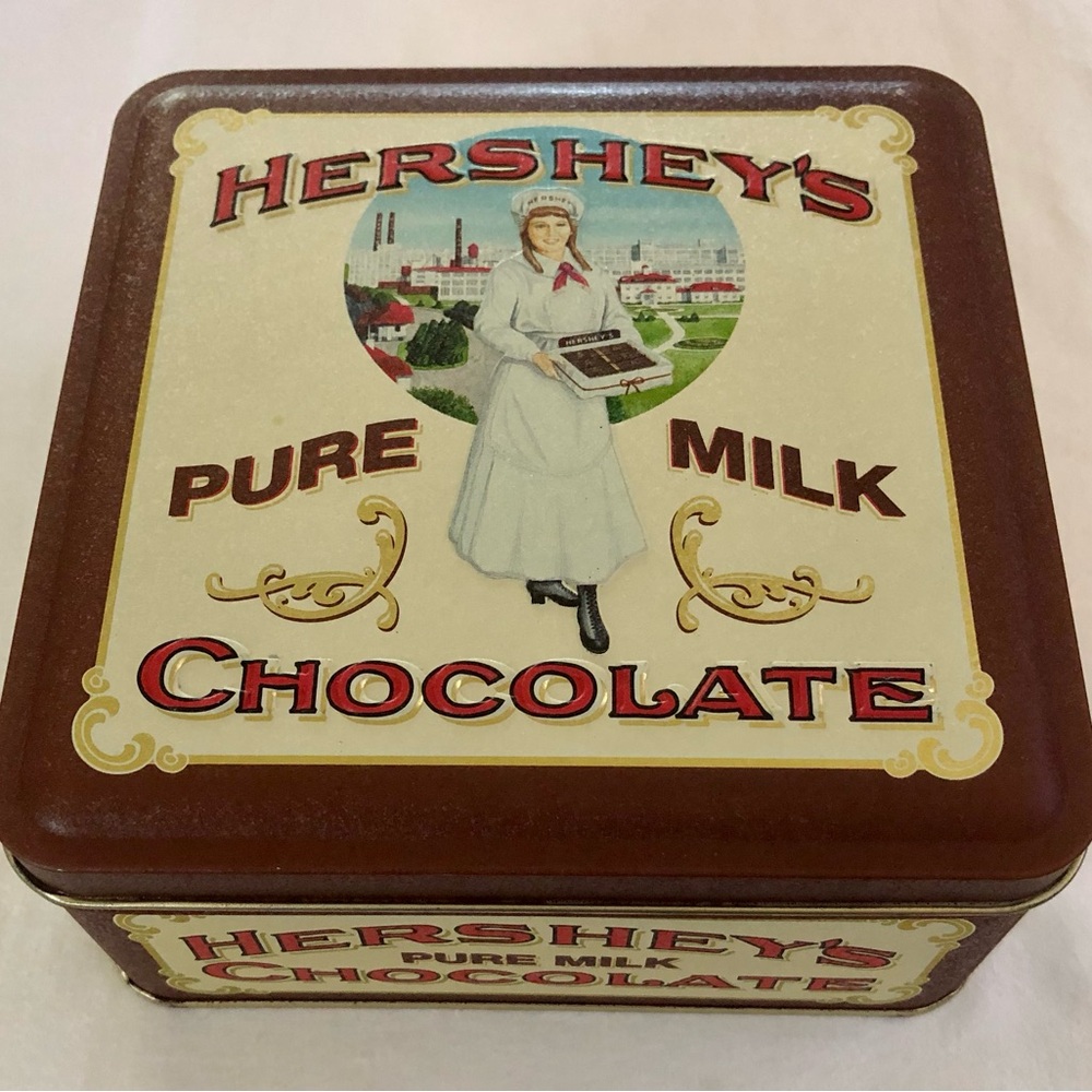 Hershey's Pure Milk Chocolate Vintage Edition #2 Collectible 1992 Tin Canister